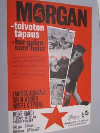 Morgan - toivoton tapaus - hur galen som helst, Vanessa Redgrave, David Warner, Karel Reisz
