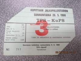 Turun Palloseura-KuPS 26.5.1968 maavallikatsomo 3, Jalkapallon SM-sarja pääsylippu