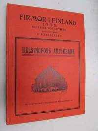 Firmor i Finland 1938 - Balanser och kritiker