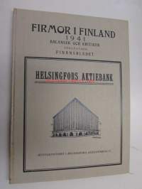 Firmor i Finland 1941 : Balanser och kritiker
