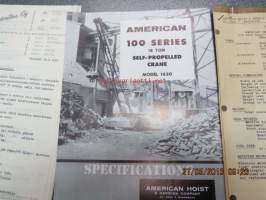 American Hoist 100 Series 18 ton self-propelled crane model 1620 specifications - mobiilinosturi -myyntiesite