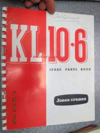 Jones Cranes KL10-6 Mobiilinosturi Spare parts book -varaosaluettelo