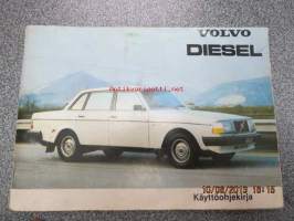 Volvo 240 Diesel -käyttöohjekirja