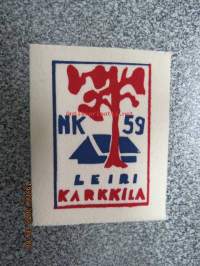 NK 59 Karkkila -kangas- / hihamerkki