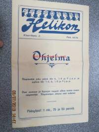 Helikon, Kluuvikatu 2, Helsinki elokuva- / operettiteatteri - Ohjelma nr 35 mm. Muhamettilaisten maasta -kinematografinen kuva, sensuuri nr 737 Gaumont-filmi, Ester