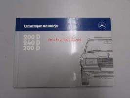 Mercedes-Benz 200D 240D 300D tyyppi 123D -omistajan käsikirja