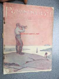 Punanen viesti VIII 1914, kansikuvitus Edvin Lydén