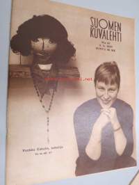 Suomen Kuvalehti 1957 nr 45, Waltari akatemian kuopus, Vuokko Eskolin, miten muistomitaleita, muistoristejä ja kunniamerkkejä on kannettava, Helsingin Yliopiston