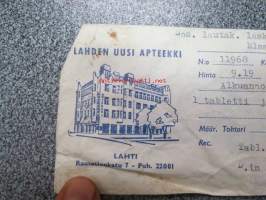 Lahden Uusi Apteekki, 6.5.1966 -apteekkisignatuuri