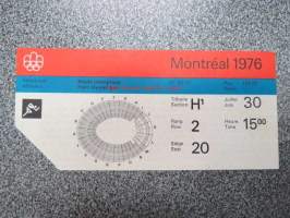 Olympia / Olympic Games Montreal Athletics 30.7.1976 -pääsylippu