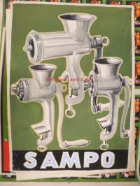 Sampo lihamylly (W. Rosenlew & Co, Porin Konepaja) -mainosjulisteen alkuperäistyö
