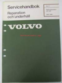 Volvo Servicehandbook - Reparation och underhåll Avd. 7, Fjädringssystem, 240/260