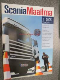 Scania Maailma 2005 nr 1, sis. mm; Nybrok / Megatrailerit, Ruovesi / Virrat yhteinen Scannia-kirjastoauto ym.