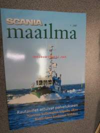 Scania Maailma 2007 nr 1, sis. mm; Rannikkovartiovene 154 & 155, Scania V-8 merimoottori ym.