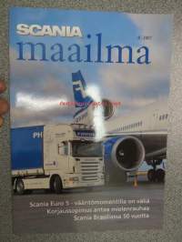 Scania Maailma 2007 nr 4, sis. mm; Scania Euro 5,  Finnairin uusi Scania R 500,Dan Lindholm eläkkeelle, Scania R 620 & Pertti Kuuva, Kuljetus Mankinen Oy, Scania