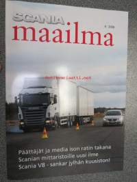 Scania Maailma 2008 nr 4, sis. mm; Meri-Lapin Kuljetus & Scaniat, Hägglunds CV9030 rynnäkköpanssarivaunu, Ala-Korpela Oy - Kurikka, Matti Salminen - Hausjärvi ym.