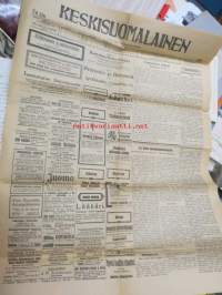 Keskisuomalainen 8.10.1922, mm. Jyväskylän sankaripatsaan paljastus