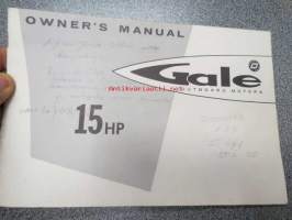 Gale 15 hp perämoottori -käyttöohjekirja