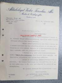 Ab Victor Forselius, Åbo, 9.2.1921 -asiakirja