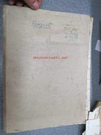 Peugeot huolto-ohjeita 1960-luvulta, kansio