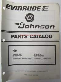 Johnson-Evinrude 1980 40hp Parts catalog, katso tarkemmat mallimerkinnät kuvasta.