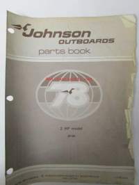 Jonhson 2hp parts book models 2R78R