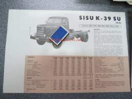 Sisu K-39 SU (4X2) akseliväli 3600, 4000, 4300, 4500, 5000, 6000 -myyntiesite