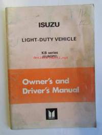 Isuzu Light-duty vehicle, owner's and driver's manual