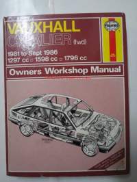 Vauxhall Cavalier (fwd) 1981 to 1986, 1297cc, 1598cc, 1796cc. Owners worksop manual.