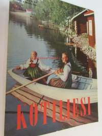 Kotiliesi 1960 nr 12, uusi tapetti kuvikas ja kirkas, mm. Birger Kaipiaisen Kiurujen Yö .  itsenäisen naisen ammatteja jalostuskanalan pito (Annikki Salmela -