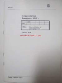 Korjausohjeiden Volkswagen Transporter 1991>, Simos-suihkutus- ja sytytysjärjestelmä moottorin tunnukset AET.