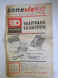 Koneviesti 1963 nr 12 -mm. Valitsen kyntöauran mutta millaisen ja miten?, Lännen tehtaat, Ruotsalaisia metsäkonetyöuutuuksia vuodelta 1963, Käynti Hannoverin