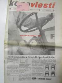 Koneviesti 1965 nr 14 -mm. Heinätyönäytökset Mäntän näyttelyssä, Uusi haponlisäyslaite, Turvakehyskysymys 