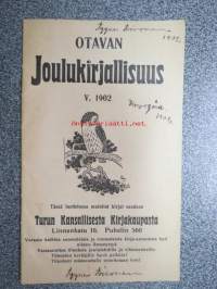 Otavan Joulukirjallisuus v. 1902 -myyntiluettelo