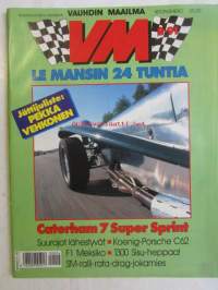 Vauhdin Maailma 1991 nr 8 -mm. Formula 1 Meksiko GP, LE Mans 24 H, Mt. Washington Hill Climp, Koenig-Porsche C 62, SAUL-uutiset, Yamaha TDM 850, F3000 ja F4