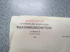 Jyväskylän kaupungin rakennuskonttori, Jyväskylylä 8.8.1921 -asiakirja