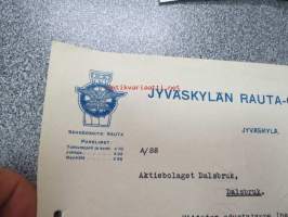 Jyväskylän Rauta-Osakeyhtiö, Jyväskylä 19.5.1921 -asiakirja