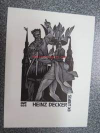 Ex Libris Heinz Decker -kirjanomistamerkki
