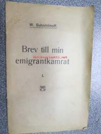 Brev till min emigrantkamrat I