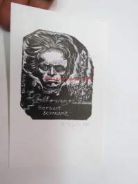 Ex Libris Herbert Schwarz -kirjanomistajamerkki