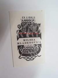 Ex Libris Milosa Maladenovica -kirjanomistajamerkki