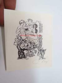 Ex Libris Irina un Nikolaes Veigi -kirjanomistajamerkki