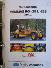 Vammas RG-281,-286, 820... varaosakirja nr 860