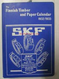 Finnish Timber and Paper Calendar 1932-33 -kalenteri / vuosikirja