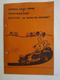 Honda F560S Pihatraktori Käyttö- ja huolto-ohjeet, katso kuvasta tarkemmin