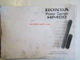 Honda Power Carrier HP400, Owner's manual - Käyttöohjeet (kopioitu A4)