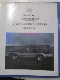 SSangYong Musso -korjaamokäsikirja Alusta (602EL) v. 1996