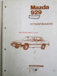 Mazda 929 Facelifted vm 1984--> -kytkentäkaavio