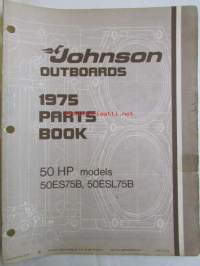 Johnson Outboard 1975 parts book 50 hp -varaosaluettelo, katso tarkemmat mallitiedot kuvasta