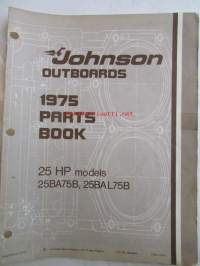 Johnson Outboard 1975 parts book 20 hp -varaosaluettelo, katso tarkemmat mallitiedot kuvasta